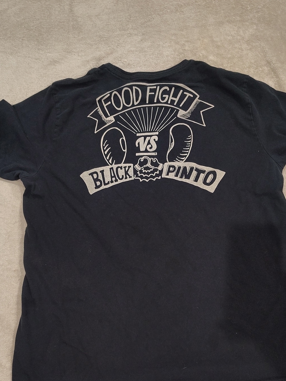 Loomstate Black Food Fight Graphic Tee - Black